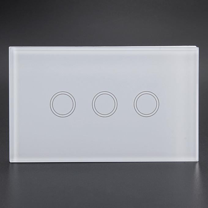 Funry Y8 Home Touch Switch Triple Remote Control 1 Way Intelligent Control Switch With Overload Protection - US