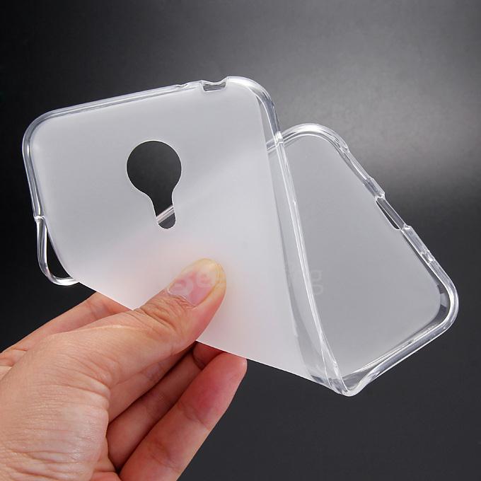 Protective Silica Gel Case Soft Back Cover for MEIZU MX5 Smartphone - Matte White