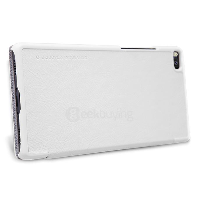 Nillkin Qin Series Wallet Leather Case With Credit Card Interlayer for Huawei P8 Smartphone - White