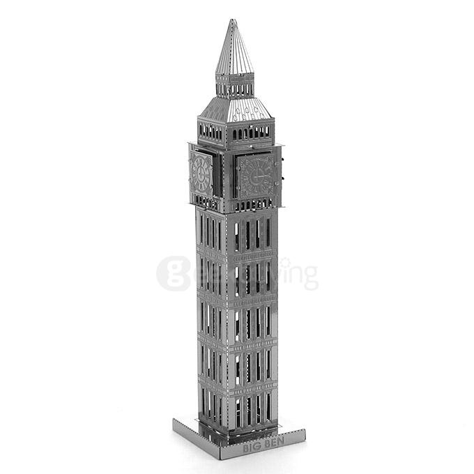 MINI DIY 3D Nanometal Model Big Ben Puzzle - Silver