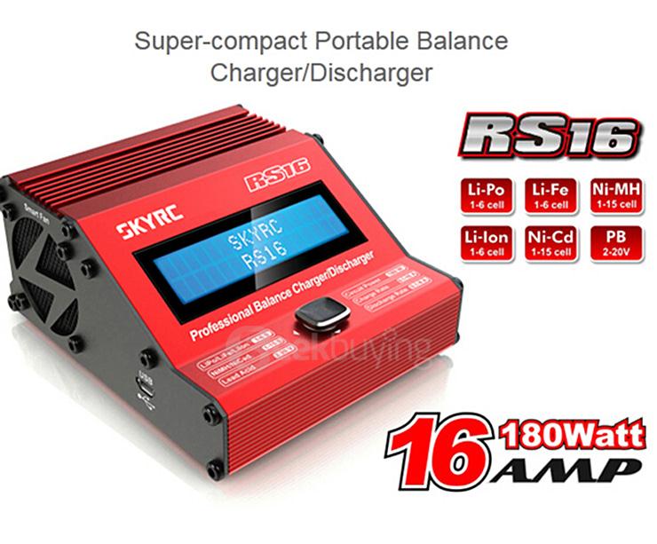 SKYRC RS16 180W/16A Super Compact Portable Balance Charger