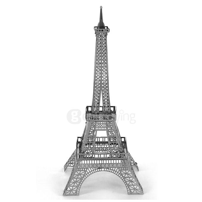 MINI DIY 3D Nanometal Model 3D Eiffel Tower Puzzle - Silver