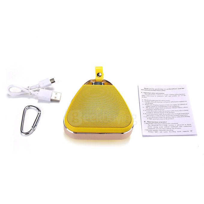 Peterhot PTH-17 Srereo Wireless Bluetooth Speaker Perfume Bottle Design With MIC Handsfree TF Card - Yellow