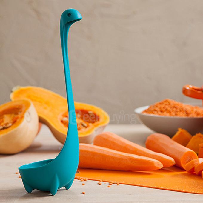 Creative Kitchen Appliance Loch Ness Monster PP Ladle Spoon - Blue