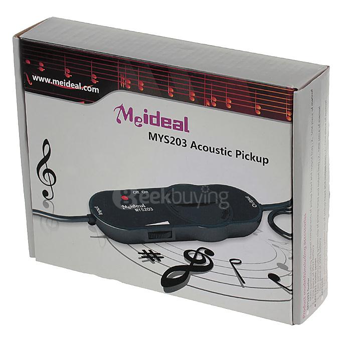 Meideal MYS203 Professional MIC Acoustic Pickup Pick Up for Violin Urheen Musical Instruments - Black