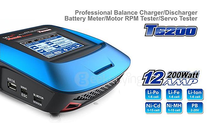 SKYRC T6200 12A 200W Multifunction Balance Charger