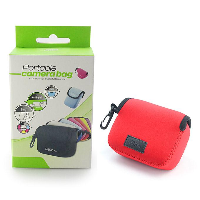 Neopine NE-S High Quality Diving Material Camera Bag Case for Sony HX50/Canon G Series - Red
