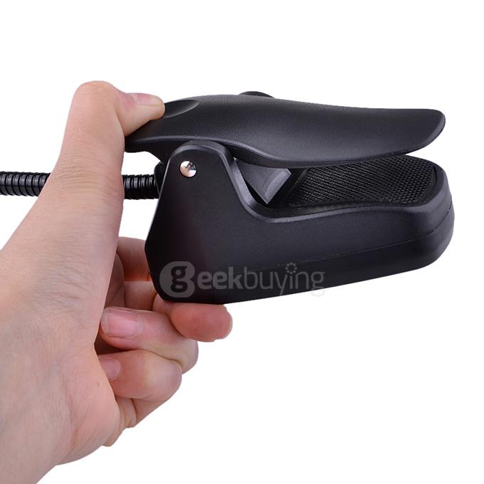 Flexible Rechargeable 9 LEDs Clip-On Orchestra Music Stand Piano Lamp Light - Black
