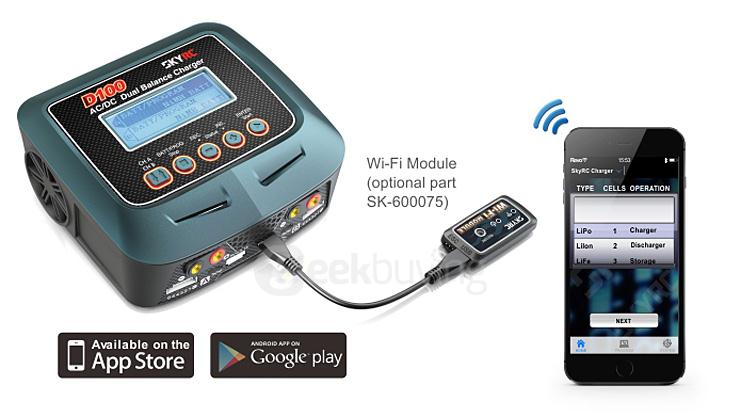 SkyRC D100 AC/DC Dual Balance Charger Discharger For RC Models