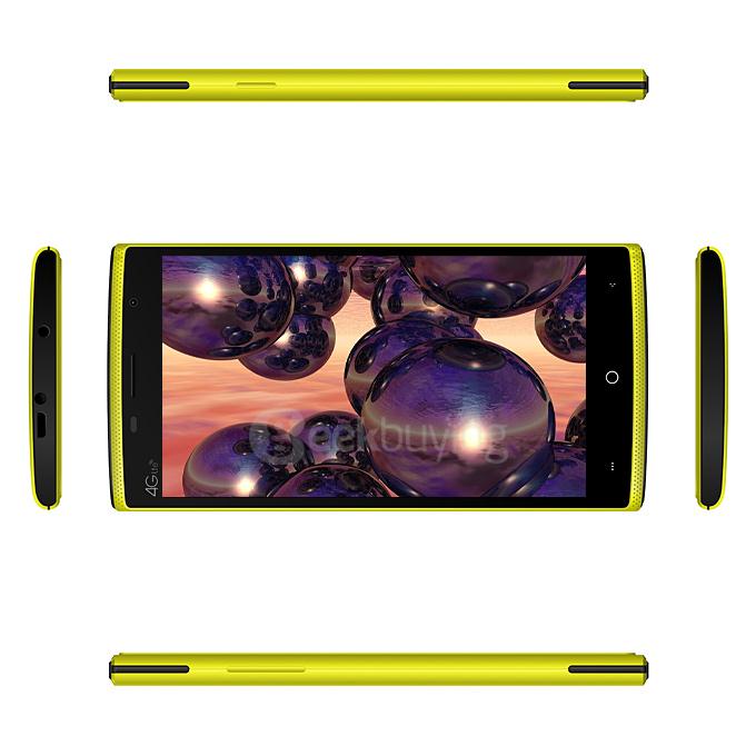 LEAGOO Elite 5 5.5inch 64bit 4G FDD-LTE Android 5.1 Smartphone MTK6735 Quad Core 2GB 16GB 13.0MP OTG - Yellow