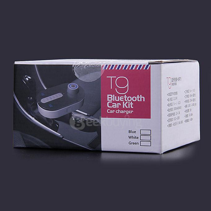 T9 Bluetooth Car Kit BT3.0 Handsfree SuperTooth Car Charger MP3 Player Support TF Card With FM Transmitter