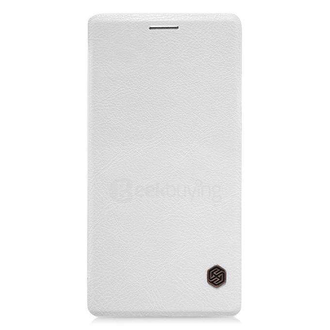 Nillkin Qin Series Wallet Leather Case With Credit Card Interlayer for Huawei P8 Smartphone - White