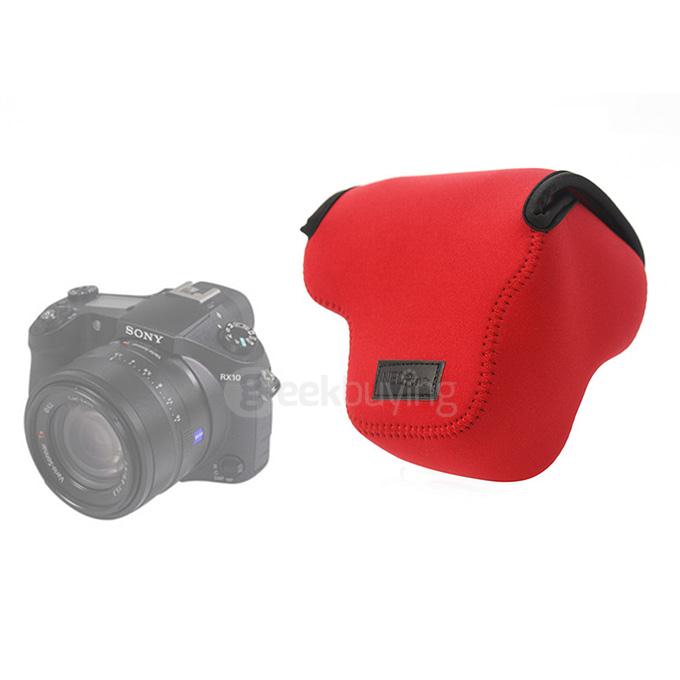 Neopine NE-RX10 High Quality Diving Material Soft Camera Bag Case for Sony RX10 - Red