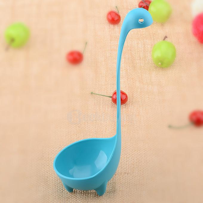 Creative Kitchen Appliance Loch Ness Monster PP Ladle Spoon - Blue
