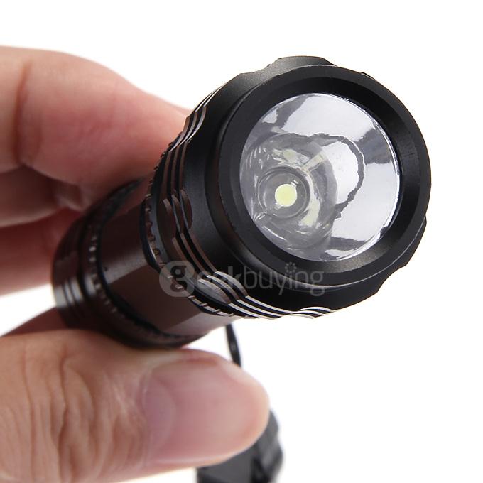 Small Sun ZY-568 Super Mini AA LED Flashlight Torch for Outdoor Activities - Black
