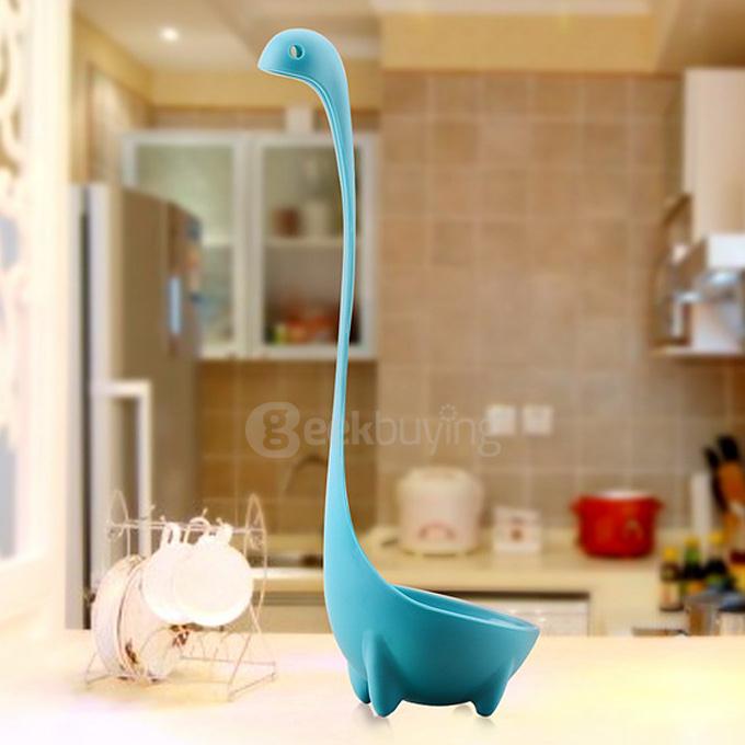 Creative Kitchen Appliance Loch Ness Monster PP Ladle Spoon - Blue