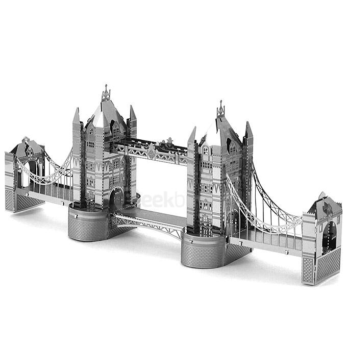 MINI DIY 3D Nanometal Model 3D London Bridge Puzzle - Silver