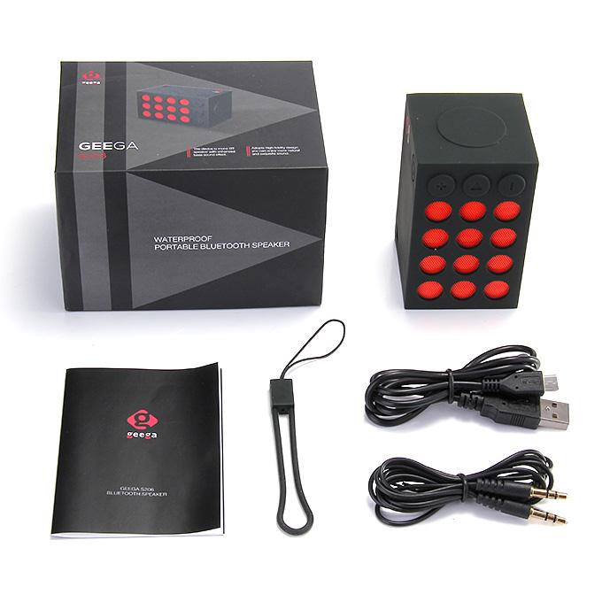 Geega S206 Mono Waterproof Selfie Speaker Bluetooth 3.0 Ultra Bass Booster Hands-free Support