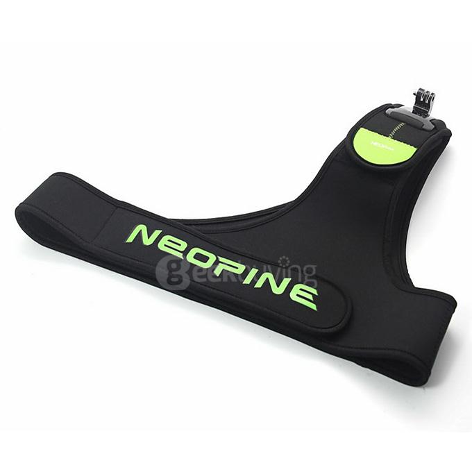 NEOpine SCM-2 Adjustable Single Shoulder Strap Chest Camera Mount for Gopro Camera - Green