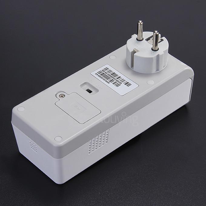 S1 GSM Power Socket/Switch Remote Controlled Socket With Extended-connected Temperature Sensor EU Plug - White