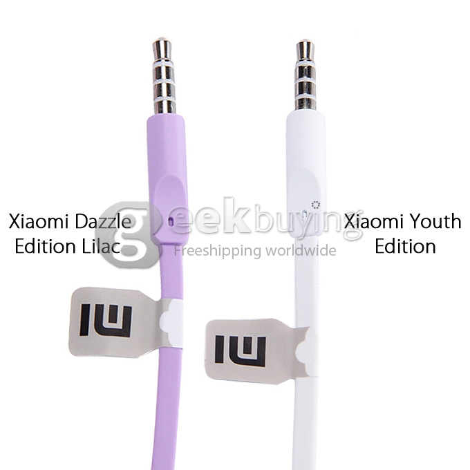 Original Xiaomi Piston III Dazzle Edition Earphones With Mellow Bass/Remote Mic For Android iOS - Lilac