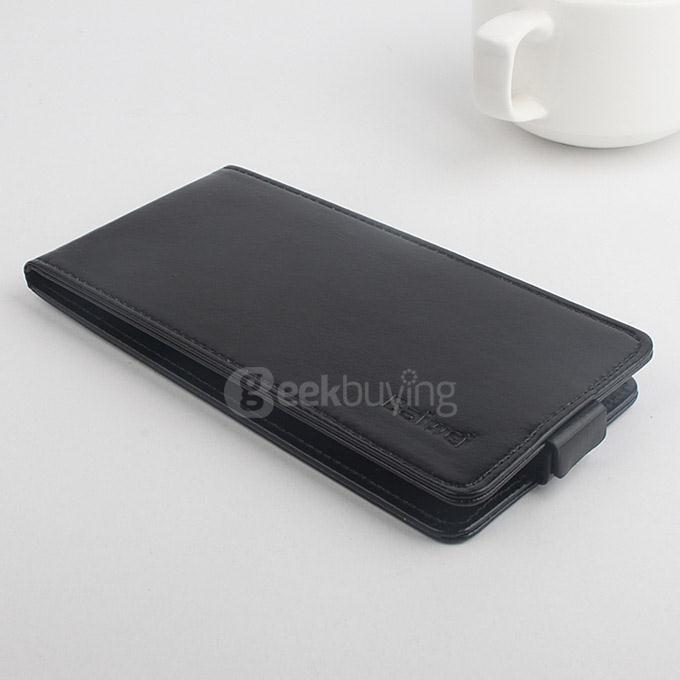 Protective Hard Cover Up&Down Flip Stand Leather Case for Elephone P8000 Smartphone - Black