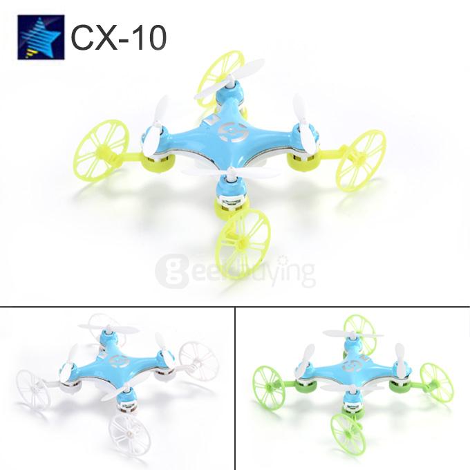 Sky Fighter Cheerson CX-10 Mini RTF Quadcopter 2.4G 4CH 6 Axis Gryo With LED Protective Cover RC Drone - Blue