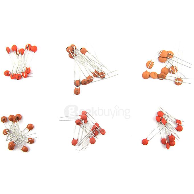 DIP Ceramic Capacitor Pack 2pF-0.1uF/30x10 PCS for DIY project