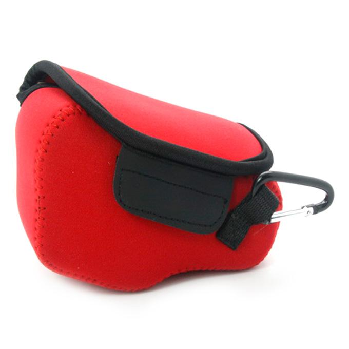 Neopine NE-G1X MarkII High Quality Diving Material Camera Bag Case for Canon G1X Mark II - Red