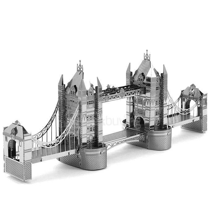 MINI DIY 3D Nanometal Model 3D London Bridge Puzzle - Silver