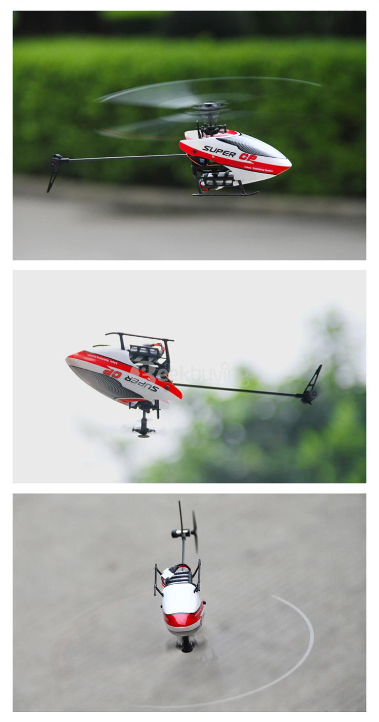 Walkera Super CP Flybarless RC Helicopter 6CH 3Axis Gyro 3D Sky Fighter BNF Without Transmitter