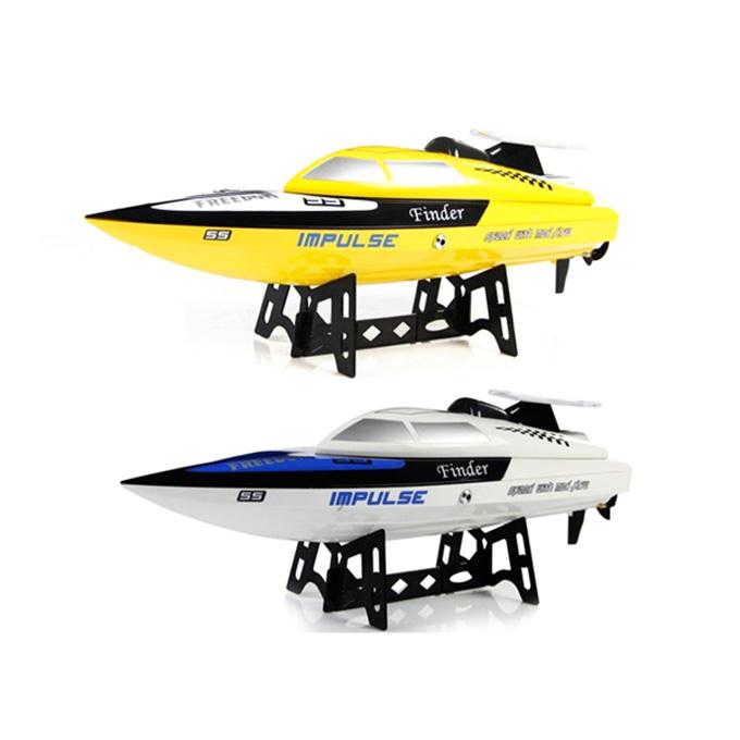 WLToys WL912 2.4G Radio Control 24KM/H RC Speed Racing Boat - Yellow