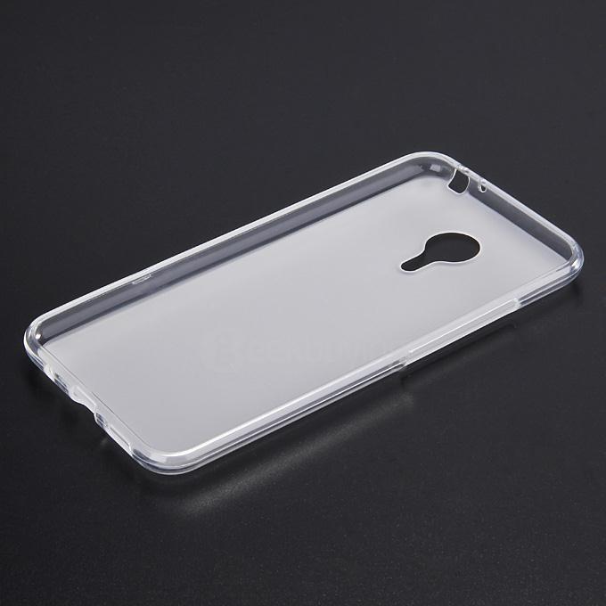 Protective Silica Gel Case Soft Back Cover for MEIZU MX5 Smartphone - Matte White