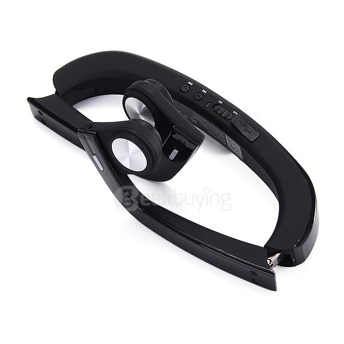 BEASUN ZD100 Portable Bone Conduction Bluetooth Headphones BT3.0 Wireless Stereo Headset - Black
