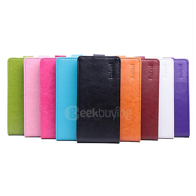 Protective Hard Cover Up&Down Flip Stand Leather Case for OUKITEL Original Pure O902 Smartphone - Blue