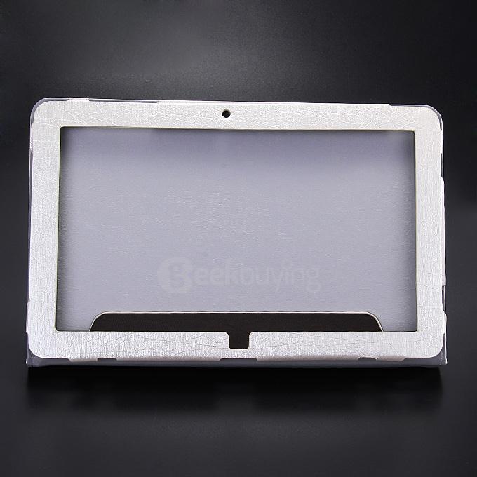 10.6 Inch PU Leather Stand Case Cover for CUBE i7 Stylus Tablet PC - White