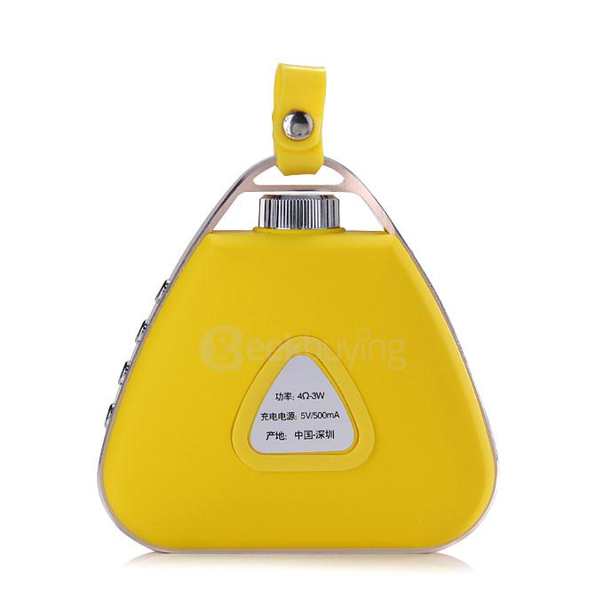 Peterhot PTH-17 Srereo Wireless Bluetooth Speaker Perfume Bottle Design With MIC Handsfree TF Card - Yellow