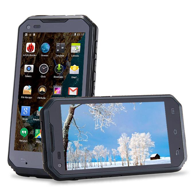 DIGOOR DG2 Plus IP68 Rugged Phone 5.0inch Android 4.4 MTK6582 Quad Core 1.3GHz 1GB 8GB 8.0MP Talkback Miracast - Black