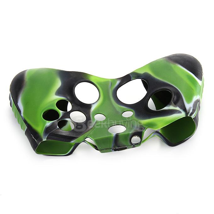 Silicone Protective Cover Case for XBOX ONE Controller - Black + Light green