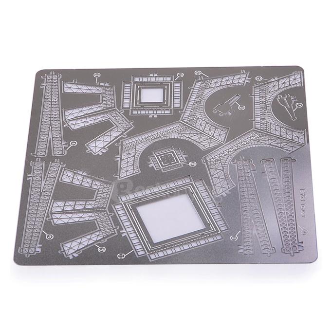 MINI DIY 3D Nanometal Model 3D Eiffel Tower Puzzle - Silver