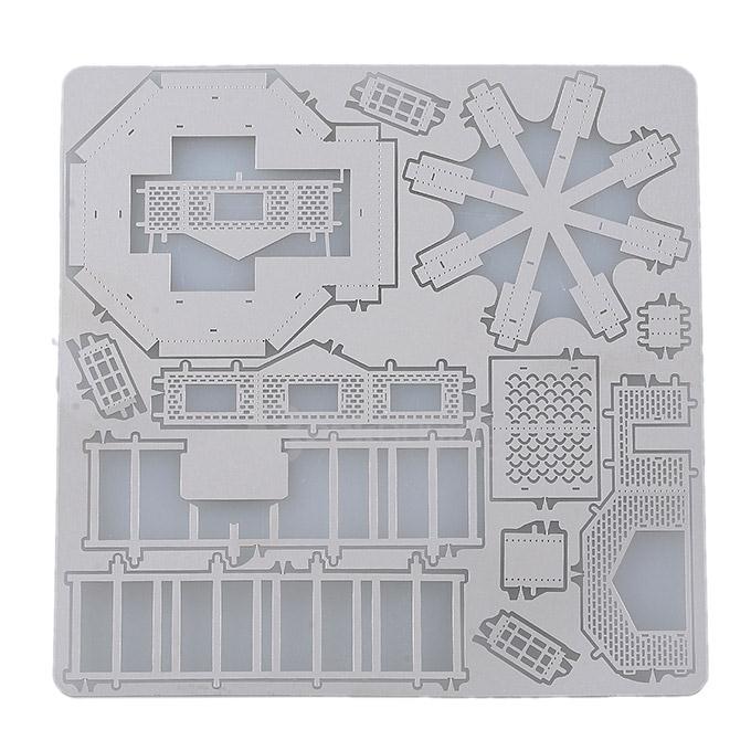 MINI DIY 3D Nanometal Model Dutch Windmill Puzzle - Silver