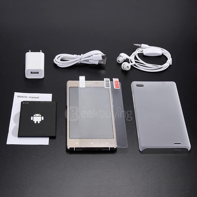 P8 5.0inch QHD MTK6572 Dual Core 1.2GHz Smartphone Android 4.4 512MB 4GB 5.0MP 3G GPS - Gold