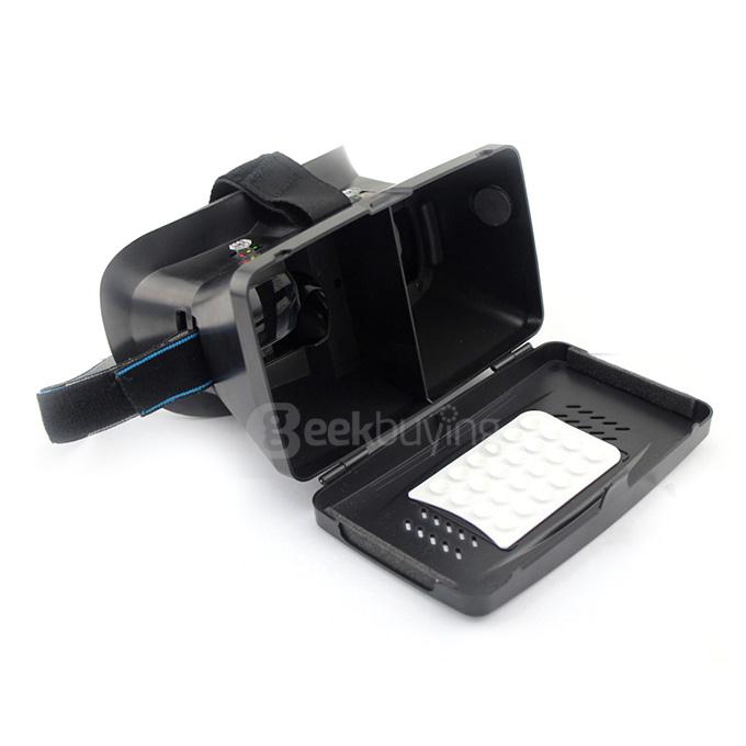 RITECH II 3D Virtual Reality VR Headset FOV75 with Elastic Band for 3.5 - 6 inch Smartphone - Black