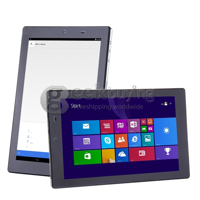 PIPO W6S WiFi Dual OS 8.9 Inch 2GB/64GB Win8.1 with Bing & Android4.4 Tablet PC Intel Z3735F Quad Core 1.83GHz PLS 1920*1200 HDMI Bluetooth - Black