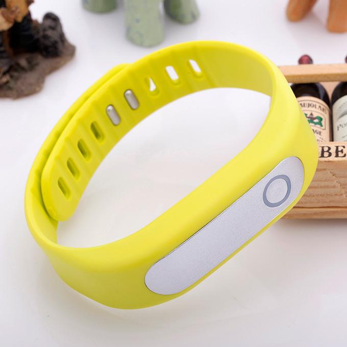 Mario Smart Sport Bracelet Bluetooth 4.0 Wristband Smartband Fitness Tracker Smart Watch for Iphone / Samsung - Yellow