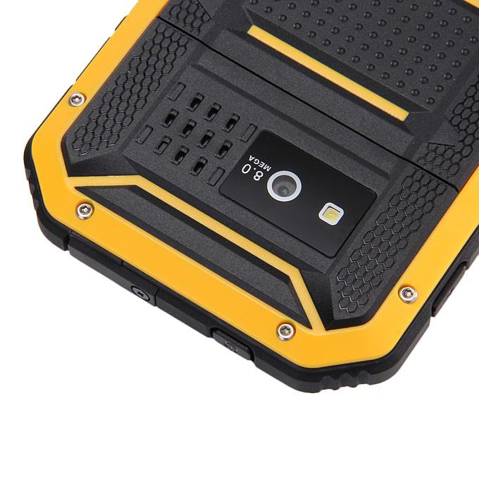 DIGOOR DG2 Plus IP68 Rugged Phone 5.0inch Android 4.4 MTK6582 Quad Core 1.3GHz 1GB 8GB 8.0MP Talkback Miracast - Yellow