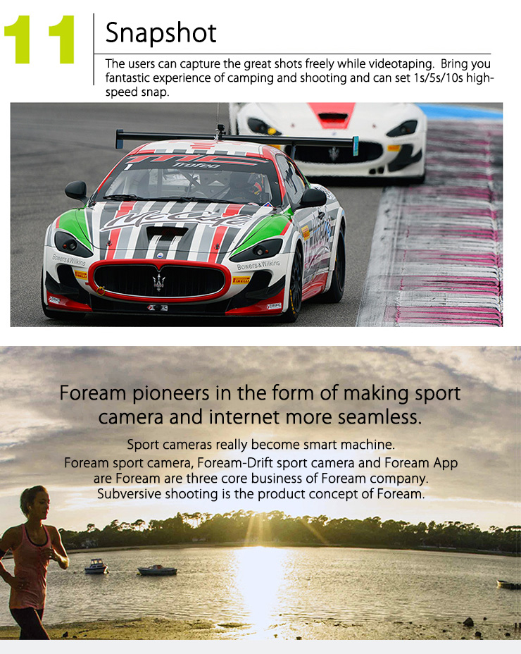 Foream Drift Ghost-S Ambarella A7 1080p/60fps 160 Degree Wide Angel 12M Pixels IPX8 HD Sports Camera Digital Camcorder