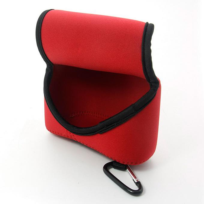 NEOpine Waterproof Soft Triangle Case Bag Pouch For Sony Alpha A6000 16-50mm Lens - Red