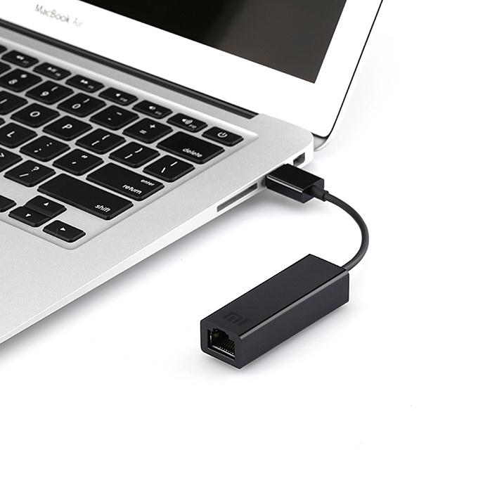 Xiaomi USB2.0 Fast Speed External MB RJ45 LAN Ethernet Card - Black