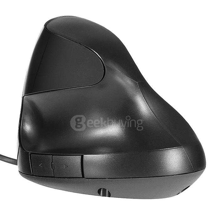 Special Vertical 5D Ergonomic USB Wired Mouse 800DPI - Black